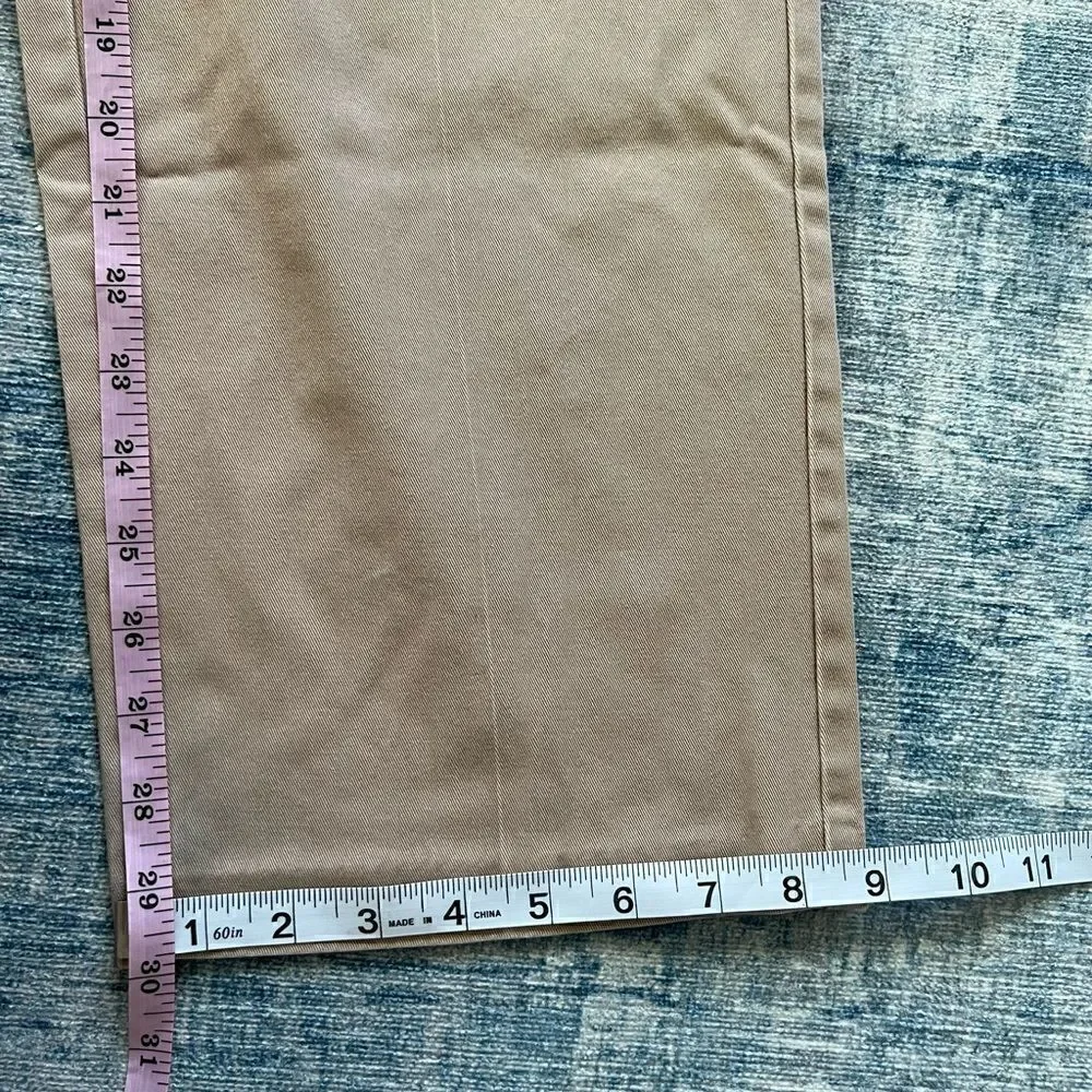 Dockers Khaki Classic Fit Flat Front Pants W30 x L30